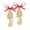 Beige, variant on Darling Souvenir Made With Love Home Sweet Home Personalized Wood Ornament Housewarming Gift Christmas Tree Decoration Pack of 2