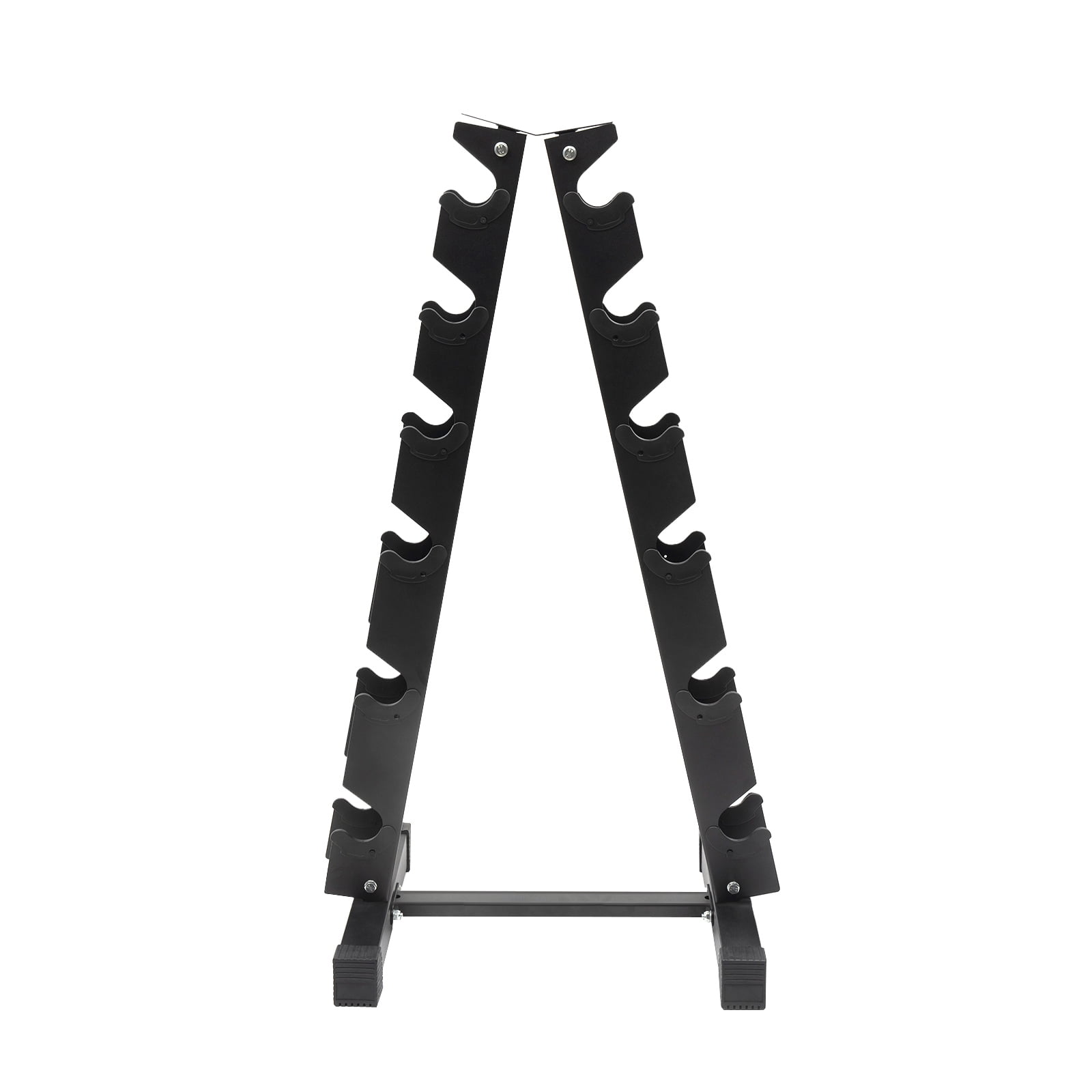 Stable Floor-Mounted Dumbbell Storage Rack, 1.2mm Thick Steel Baking Finish, Space-Saving Organizer for Gym School Hotel