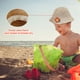 thumbnail image 5 of Hukapapa Circunferencia de la cabeza 48 cm sombrero de paja de verano para niños lindo sombrero de pescador de encaje sombrero para el sol para bebé Blanco roto, 5 of 5