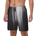 thumbnail image 1 of Balery Monochrome Abstract Lines Bañador para hombre, shorts de playa de secado rápido con entrepierna y forro de compresión-Medium, 1 of 6