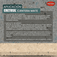 thumbnail image 5 of CRETOSIL Cantera Mate Sellador Apariencia Mojado Wet-look (Apto para ssuoerficies de Cantera y más) Aspecto Mate 100% Acrílico (950 ml), 5 of 5