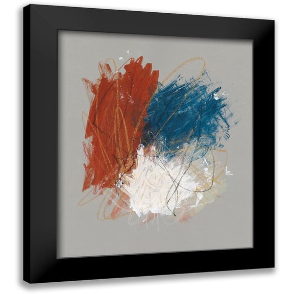 Stramel, Renee W. 12x14 Black Modern Framed Museum Art Print Titled - Primary Color Study II