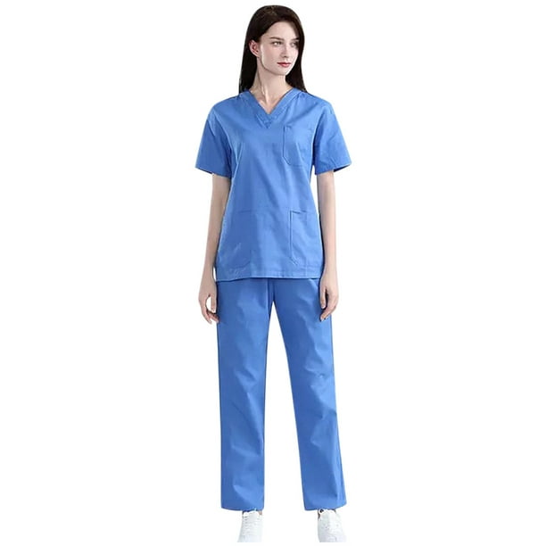 TOYFUNNY Unisex Tunic Maid Nurses Uniform Walmart.com
