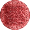 thumbnail image 1 of Ahgly Company Indoor Round Oriental Red Traditional Area Rugs, 5' Round, 1 of 4