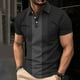 thumbnail image 1 of Blusa y camisa de manga corta con cuello vuelto Camisa casual de manga corta para hombre con cuello de manga corta estampado Top/camisa para hombre Tops para hombre, 1 of 5