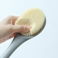 thumbnail image 6 of Steadline Soft Bristle Body Brush with Curved Long Handle for Exfoliation - Wet and Dry Bath Massage Tool Suitable for All Skin Types, 6 of 8