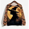 thumbnail image 4 of Heisall Womens Sweatshirts 2025 Autumn Winter Round Neck Halloween Print Long Sleeve Tops Loose Casual Fashion Hoodless Sweatshirts, 4 of 5