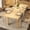 Natural, variant on 59"–77" Extendable Farmhouse Dining Table for 6-8, Space-Saving Rectangular Kitchen Table with Easy Pull-Out Extension, Scratch-Resistant
