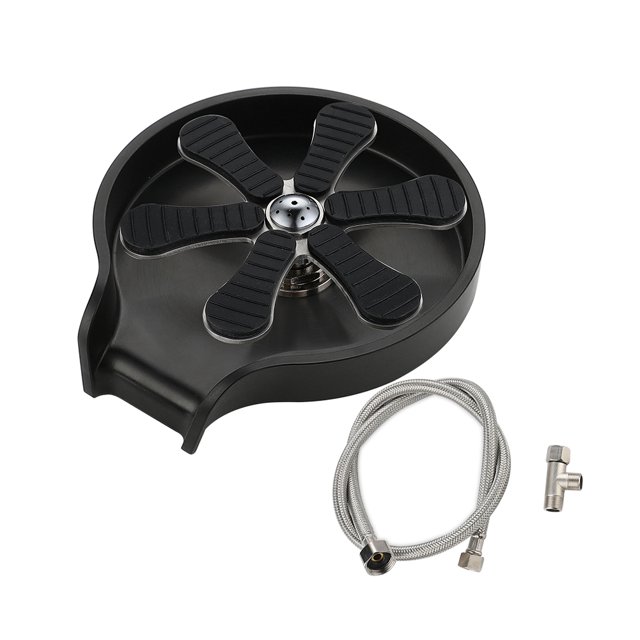 Lavadora de tazas, accesorios para fregadero de cocina, limpieza multiángulo, UE, negro