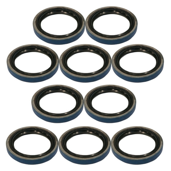 The ROP Shop 10-Pack Trailer Hub Grease Seal Double Lip 1.5" x 1.987" Redline RG06-020