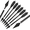 Black-12 PC, variant on Clianle 6.7" Mini Aluminium Crossbow Arrows for Hunting with Removable Hunting Broadheads for Field Hunting Target Practice Outdoor Small Hunting Game12 Pack