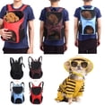 thumbnail image 1 of Outdoor Double Shoulder Bag Backpack Pet Travel Dog Cat Carrier Mesh Windows, 1 of 5