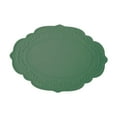 thumbnail image 4 of Mantel individual de mesa antideslizante, portátil, resistente al aceite, resistente al calor Verde, 4 of 9