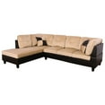 thumbnail image 2 of Star Home Living Corp Chris Microfiber Fabric Right Facing Sectional in Beige, 2 of 5