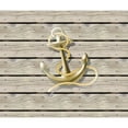 thumbnail image 2 of CafePress - Beach Wood Grain Nautical Anchor Sherpa Fleece Thr - Sherpa Fleece Throw Blanket 60" x 50", 2 of 5