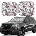 thumbnail image 2 of Picia Fairy Flower 2 Piece Car Windshield Sun Shade Foldable | Foldable Sun Shield for Front Window Blocks UV Rays and Keeps Your Vehicle Cool-Small, 2 of 7