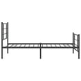 thumbnail image 6 of vidaXL Metal Bed Frame without Mattress with Footboard Black 39.4"x78.7", 6 of 9