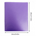 thumbnail image 3 of LAIOWEI Under $5 Plastic Folders With 2 Pockets, Plastic Folder with 2 Pockets and 3 Prongs, Letter Size Study and Office Folder for Document Organization Purple 1Pcs, 3 of 7