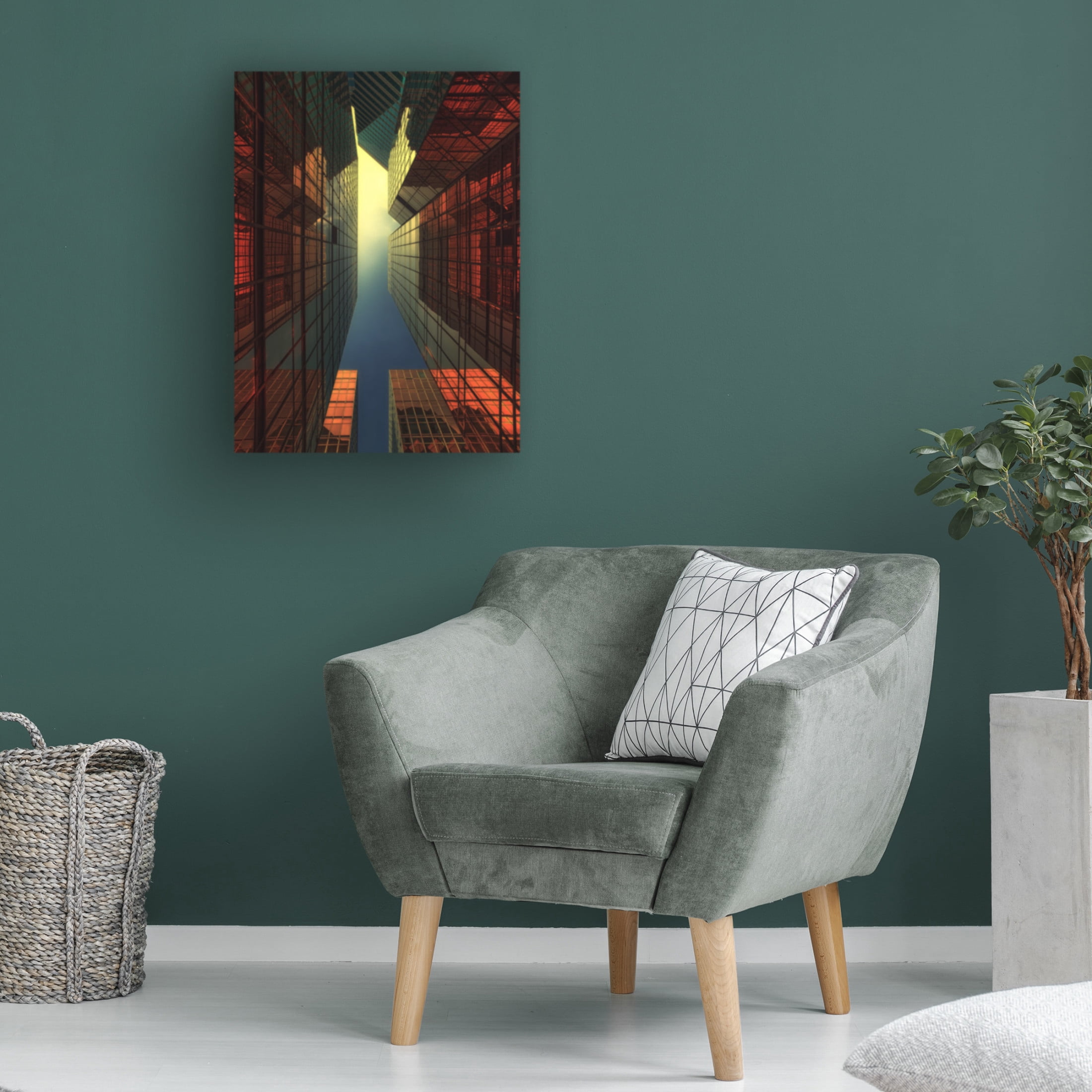 Canvas Wall Art - Fabrizio Massetti 'Hong Kong City' Wall Art for Living Room, Bedroom, or Office Décor by Trademark Fine Art - 14 x 19 Inches