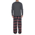 thumbnail image 4 of Ashford & Brooks Men’s Long-Sleeve Top Flannel Pants Pajama Sleepwear Set, 4 of 5