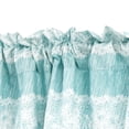 thumbnail image 4 of Home Soft Things Printed Microfiber Valance - Emma 2 Piece Set - Teal - 60" x 18", 4 of 7