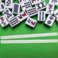 thumbnail image 4 of OULII Portable Mahjong Racks with Slots Made of Plastic Transparent Color for Travel and Home 4 Pieces, 4 of 7