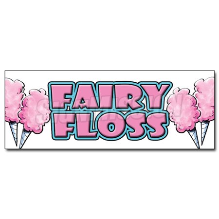 12" fairy floss decal sticker cotto