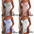 thumbnail image 3 of Sleeveless Floral Print Boho Sexy Spaghetti Straps Beach Wear Pleated Dresses Womens Mini Dress Swing Sundress BLUE S, 3 of 7