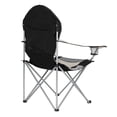 thumbnail image 4 of Alvantor Folding Camping Chair Portable Outdoor Fishing Chair with Carry Bag Padded 600D Oxford Fabric Gray, 4 of 14
