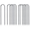thumbnail image 1 of Estacas de Varilla QNLONG 30 cm con Gancho en U Galvanizadas para Trampolín Paquete de 10, 1 of 6