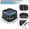 thumbnail image 5 of Bed Risers 3 Inch Heavy Duty, 4.8x4.8In Wide Opening Furniture Risers 4 Pack,Bed Lifts Risers for Sofa,Bed Frame,Tables, 5 of 5