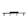 thumbnail image 6 of Renovators Supply H Cabinet Hinges 7" Black Wrought Iron Kitchen Cabinet Hinge w/Hardware Pack of 2, 6 of 9
