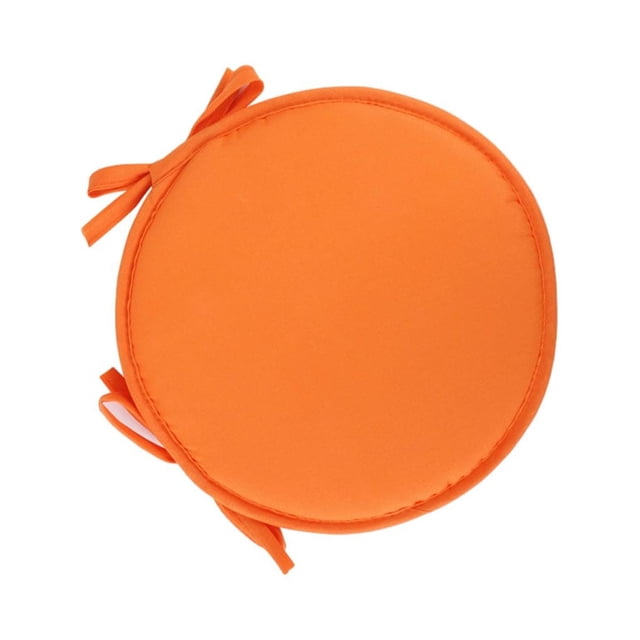 Matsuzay Cómodo cojín para silla para bistros, con lazos duraderos para un ajuste seguro, algodón que no se decolora. Decoración del hogar naranja rojizo