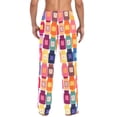 thumbnail image 4 of FORMRS Mens Pajama Pants with Pockets Sleepwear Lounge Bottoms Sizes S-2XL, Colorful Jars, 4 of 7
