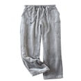 thumbnail image 1 of Pantalon de Pyjama en Molleton pour Femmes avec Poches, Taille Élastique, Pantalon de Détente pour la Maison, 1 of 6