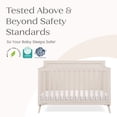 thumbnail image 4 of Delta Children Lola 6-in-1 Convertible Crib - Converts from Baby Crib to Toddler Bed, Daybed, Sofa Bed and Full-Size Bed With and Without Footboard, Fits Standard Full-Size Crib Mattress, Soft Beige, 4 of 17