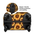 thumbnail image 4 of Balery Luggage Cover Chocolate Plaid Sunflower Print Suitcase Covers for Luggage Elastic Washable Suitcase Protector Fits 18-32 Inch Luggage-Small, 4 of 9