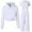 White, variant on Kids Tracksuit Athletic Sweatsuits Sets 3PC Long SleeveZip up Hooded Sweatshirt Leggings Pants Warm Fall Winter Clothes Girls Clothes Size 9-10 Years