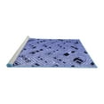 thumbnail image 2 of Ahgly Company Machine Washable Indoor Rectangle Abstract Blue Modern Area Rugs, 8' x 12', 2 of 4