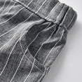 thumbnail image 4 of LWNYDPLSD Kids 3 Piece Suits Set Formal Gentleman Tuxedo Suit for Newborn Boy Wedding Graduation Dress Suit with Checkered Striped Vest+Shorts+Bowtie Button Down Short Sleeved Shirt Outfits, 4 of 8