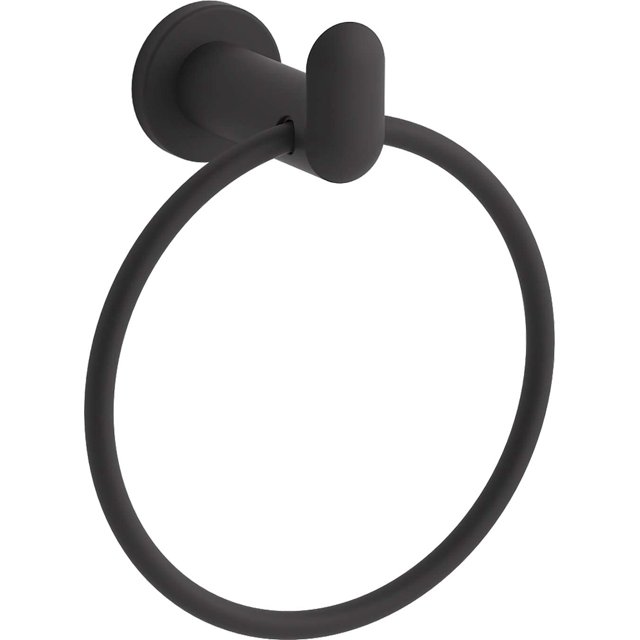 Kohler K-97898-BL Kumin Towel Ring, Matte Black