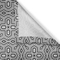 thumbnail image 3 of Ambesonne African Kitchen Curtains, Antique Modern Graphic, 55"x39", Black White, 3 of 3