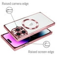thumbnail image 2 of Dteck for iPhone 11 Pro Max Case Magnetic Compatible with MagSafe, Soft Plating TPU Bumper Anti-Scratch Shockproof Clear Cover with Camera Lens Protector for iPhone 11 Pro Max,Rosegold, 2 of 4