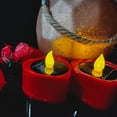 thumbnail image 2 of Candle Light 6Pcs/Set LED Romantic Heart Shape Candle Light Cute Festive Touch Plastic Tea Lamp for Home, 2 of 6