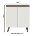 thumbnail image 2 of Mueble de Cocina Reims Madesa 2 Puertas 70 Cm Branco, 2 of 5