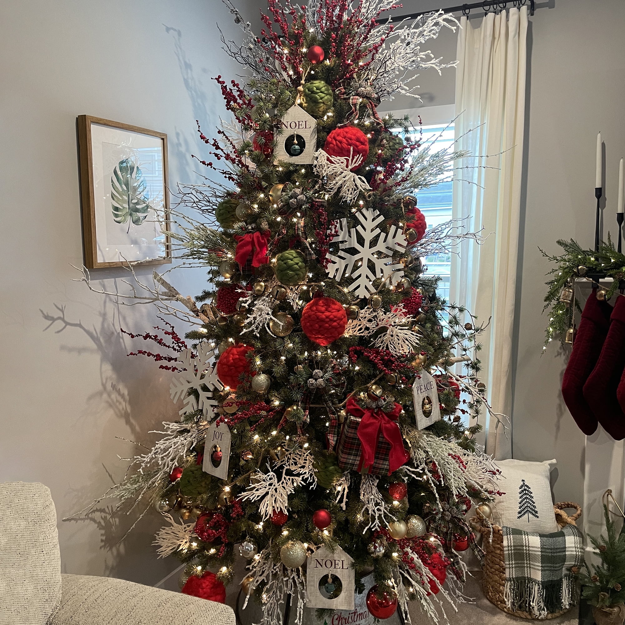 44" White Decorative Artificial Crafting or Display Birch Tree Trunk