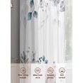 thumbnail image 2 of Blue Grey Pumpkins Fall Sheer Curtains 63 Inch Length 2 Panels Set, Semi Transparent Voile Rod Pocket Curtains for Living Dining Room Bedroom Drapes Thanksgiving Botanical Autumn, 2 of 8