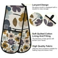 thumbnail image 2 of Yayeee Double Oven Mitt Kitchen Heat Resistant Baking 35" x7" Quilted Glove, Colorful Floral, 2 of 6