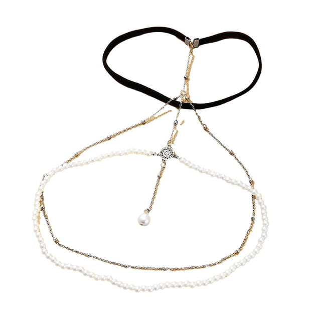fastboy Thigh Chain For Sexy Look Durable Colorfast And Glamorous Non-deformable Alloy Chain For Women Party silver