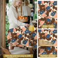 thumbnail image 5 of Pioneer Flower Floral Print Pattern Round Tablecloth 60 X 60 Inch, Wrinkle Resistant Wipeable Table Cloth for Kitchen Dining Picnic Patio Party, 5 of 6